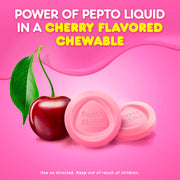 Cherry Chewable Tablets by Pepto Bismol – 30 Count (Pack of 2), Plastic, Cherry, Pack of 2, Model 301490039786