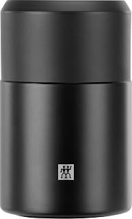 ZWILLING Thermo Food Container, Integrated Bowl, Double Wall Insulation, Including Spoon, 700 ml, Height: 17 cm, Black