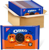 Oreo Orange Creme Chocolate Sandwich Halloween Cookies, 12 Packs