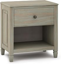 SIMPLIHOME Hunter 20" Wide Solid Mango Nightstand in Refined Natural