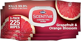 Clorox Scentiva Disinfecting Wipes, Grapefruit and Orange, 75 Ct., 3 Pack
