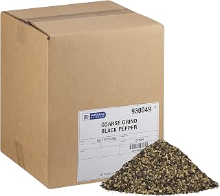 McCormick Culinary Coarse Grind Black Pepper, 25 lb - One 25 Pound Box Bulk Coarse Ground Black Pepper, Perfect for Back of House Use and Recipe Customization