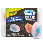 Tie-Dye Egg Chalk, 6 Count by Crayola – 6 Count (Pack of 1), Tie Dye, Model 007166218302