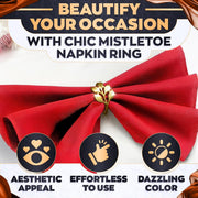 Leglo Napkin Rings, Gold Leaf Design, Set of 20