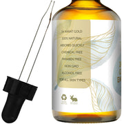 24K Gold Emu Oil by Teak Naturals – 4 Fl Oz (Pack of 1), teak, Gold,Teak