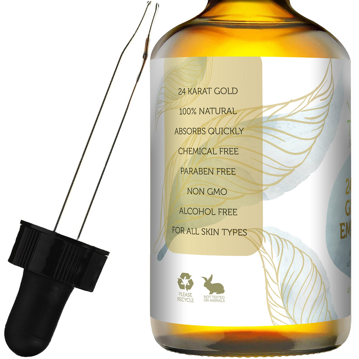24K Gold Emu Oil by Teak Naturals – 4 Fl Oz (Pack of 1), teak, Gold,Teak
