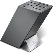 Victorinox Swiss Modern Beech Wood Knife Block Safe Storage Space Saving Empty Charcoal Finish