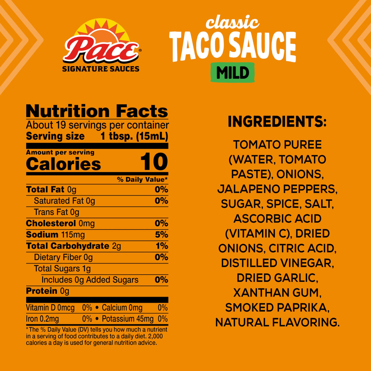 Classic Taco Signature Sauce by Pace – 10.8 Ounce (Pack of 2), Pack of 2, Model 200650029093