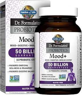 Garden of Life Dr. Formulated Probiotics Mood+, 50 Billion CFU, 60 Capsules