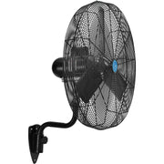 CD Premium 30" Oscillating Wall Mount Fan by Continental Dynamics – 49"L x 34"W x 8"H, Alloy Steel, Black, Model SFWE1-750YW-D2