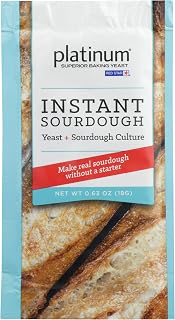 Red Star Platinum Instant Sourdough Yeast, 0.63 Ounces (Pack Of 20)