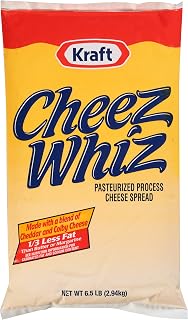 Cheez Whiz Cheese Spread (6.5 lb Pouches, Pack of 6)