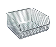 QUANTUM STORAGE SYSTEMS 10-3/4" x 11" x 5" / Chrome / Chrome Carbon Steel Open Storage Bins
