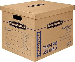 Bankers Box 8-Pack Medium Classic Moving Boxes with Reinforced Handles | Make packing faster with medium moving boxes that balance capacity, strength, and easy carrying.
