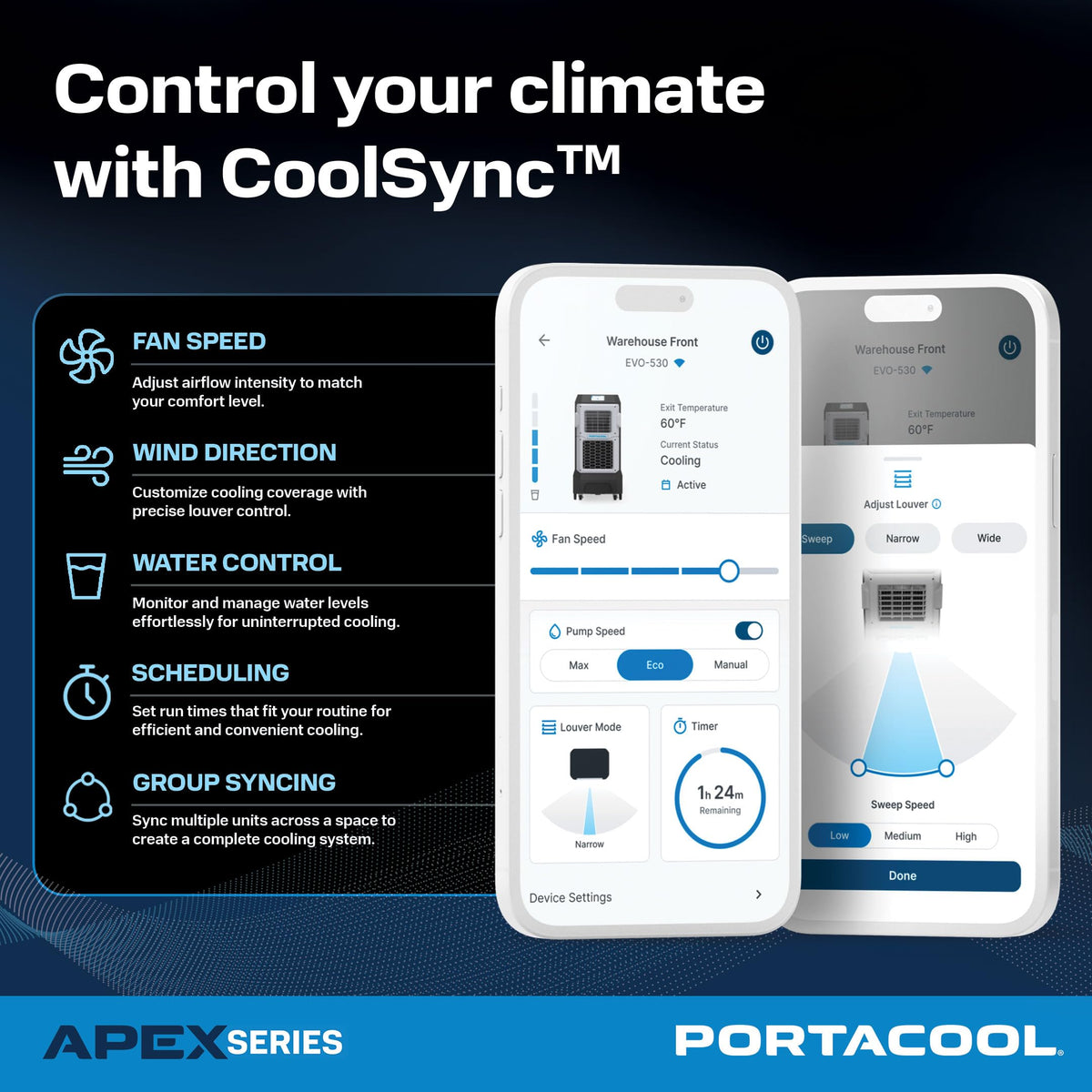 Portacool 1200 SQ. FT. / Black / 1 Portable