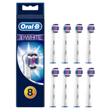 Oral-B 3D White Head Projection Screen – 8 unités, Plastic, White., Model 81702931