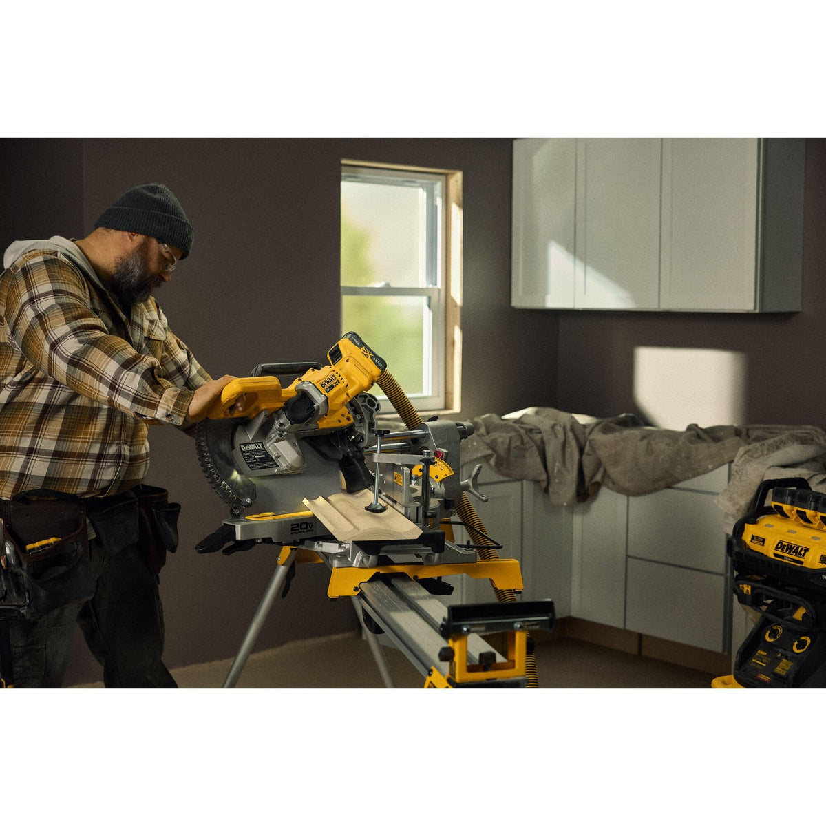 20V MAX XR 12 in. Double Bevel Sliding Miter Saw Kit () by DEWALT – Blend, Black, Yellow, Model DCS785WW1