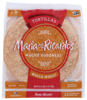 Tortilla 1In Whole wheat Organic by Maria & Ricardos – 12 Count (Pack of 1), Model 0035305205041