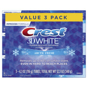 3D White Whitening Arctic Fresh Toothpaste by Crest – 4.1 Ounce (Pack of 3), Pack of 3