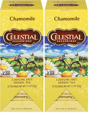 Celestial Seasonings Chamomile / 25 Count (Pack of 2) / 1 Black