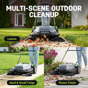 Walk-Behind Hand Push Floor Sweeper by Steelite – Palm Green, Model AZDG934