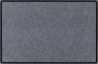 MasterVision New Generation A9 Bulletin Board, 36" x 24" Gray Felt Board, Wall Mounted Push Pin Board for Home Office Décor, Black Frame