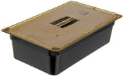 StorPlus Handled Lid by Carlisle FoodService Products – Full Size (Pack of 1), 0.0 ounces, Polycarbonate, Amber, Model 10410U13