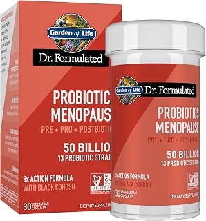 Garden of Life Dr. Formulated Menopause Probiotic, Pre & Post Biotics, 30ct