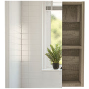DEPOT E-SHOP Weathered Oak / 17.7"W x 19.5"H x 5.4"D / Modern Medicine Cabinets