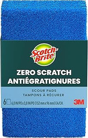 Scotch-Brite Zero Scratch Scouring Pad, 30 Pack