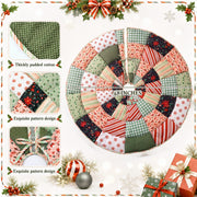 Junkin Quilted Tree Skirt, 48 Inch Diameter, Colorful Patchwork