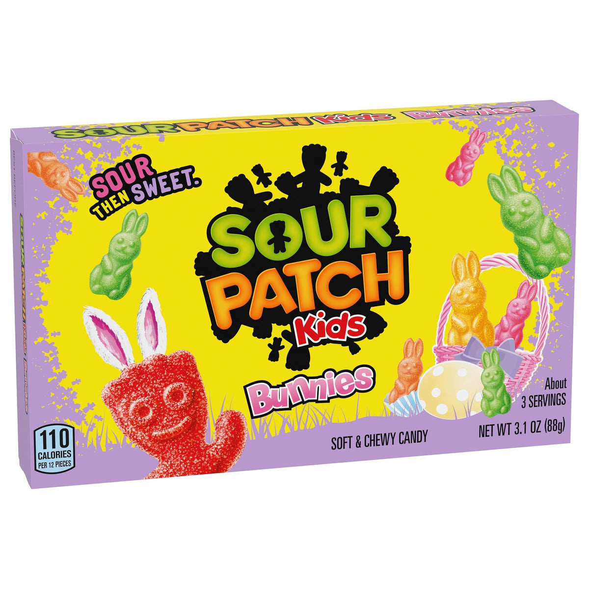 Sour Patch Kids Easter Bunnies / 3.1 Ounce (Pack of 1) / 1 Sour Candy
