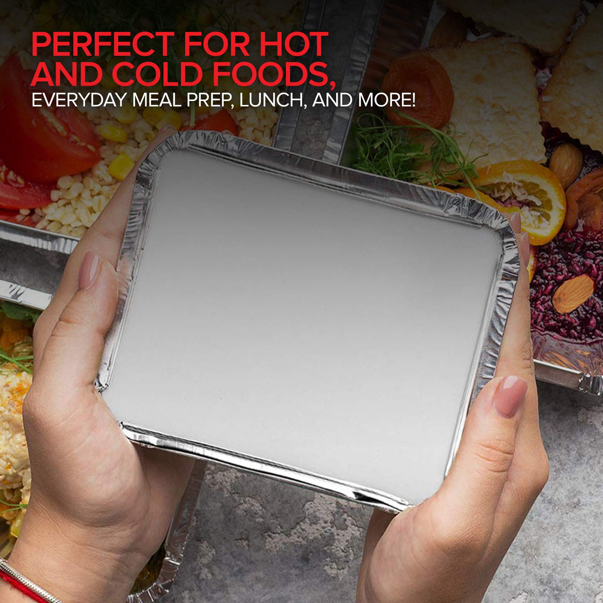 Stock Your Home 1 lb / 100 Pack / Silver Disposable Cookware