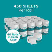 Georgia-Pacific 450 Count (Pack of 40) / Angel Soft / White Toilet Paper