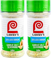 Lawry's 25% Less Sodium Garlic Salt With Parsley, 5.62 oz (Pack of 2)