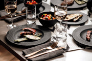 Manufacture Rock Dinner Plate Porcelain by Villeroy & Boch – 27cm, Porcelain, Black, Model 10-4239-2620-6