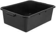Carlisle Comfort Curve Tote Box, Plastic Bus Tub, 20 x 15 x 7, 1 Ct, Black