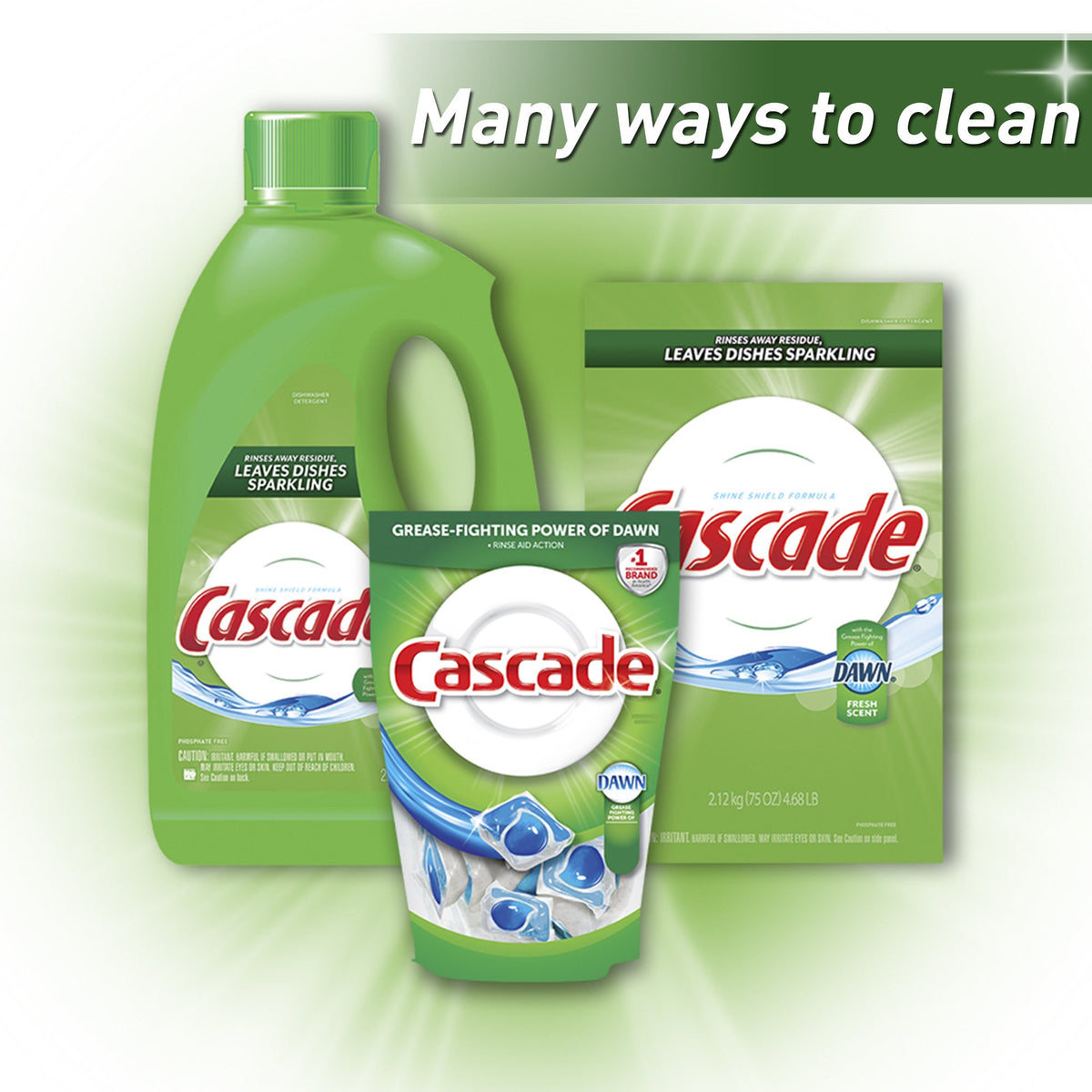 Cascade Lemon / 118.68 Fl Oz (Pack of 1) / 1 Dishwasher Detergent