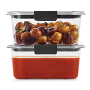 BPA-Free Food Storage Containers by Rubbermaid – 4.7 Cup, 1.1 liters, Plastic, Clear, Grey, Pack of 2