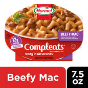 HORMEL COMPLEATS Beefy Mac / 7.5 Ounce (Pack of 7) / Microwave Meals Pasta & Noodle Dishes