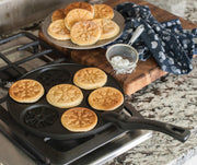 Nordic Ware Black / Snowflake Pancake / Seven 3-Inch Cavities Specialty & Novelty Cake Pans