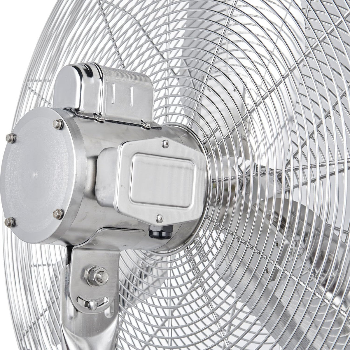 30" Washdown Rated Stainless Steel Pedestal Fan by Global Industrial – 78.75 inches, 304 Electro Polished Stainless Steel, Silver, Model HVP-30SS