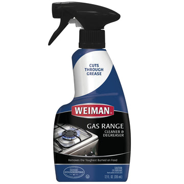Gas Range Cleaner & Degreaser fl 12 oz - 6 pack by Weiman – 12 Fl Oz (Pack of 6), Fiberglass, Pack of 6, Model 79_WEI