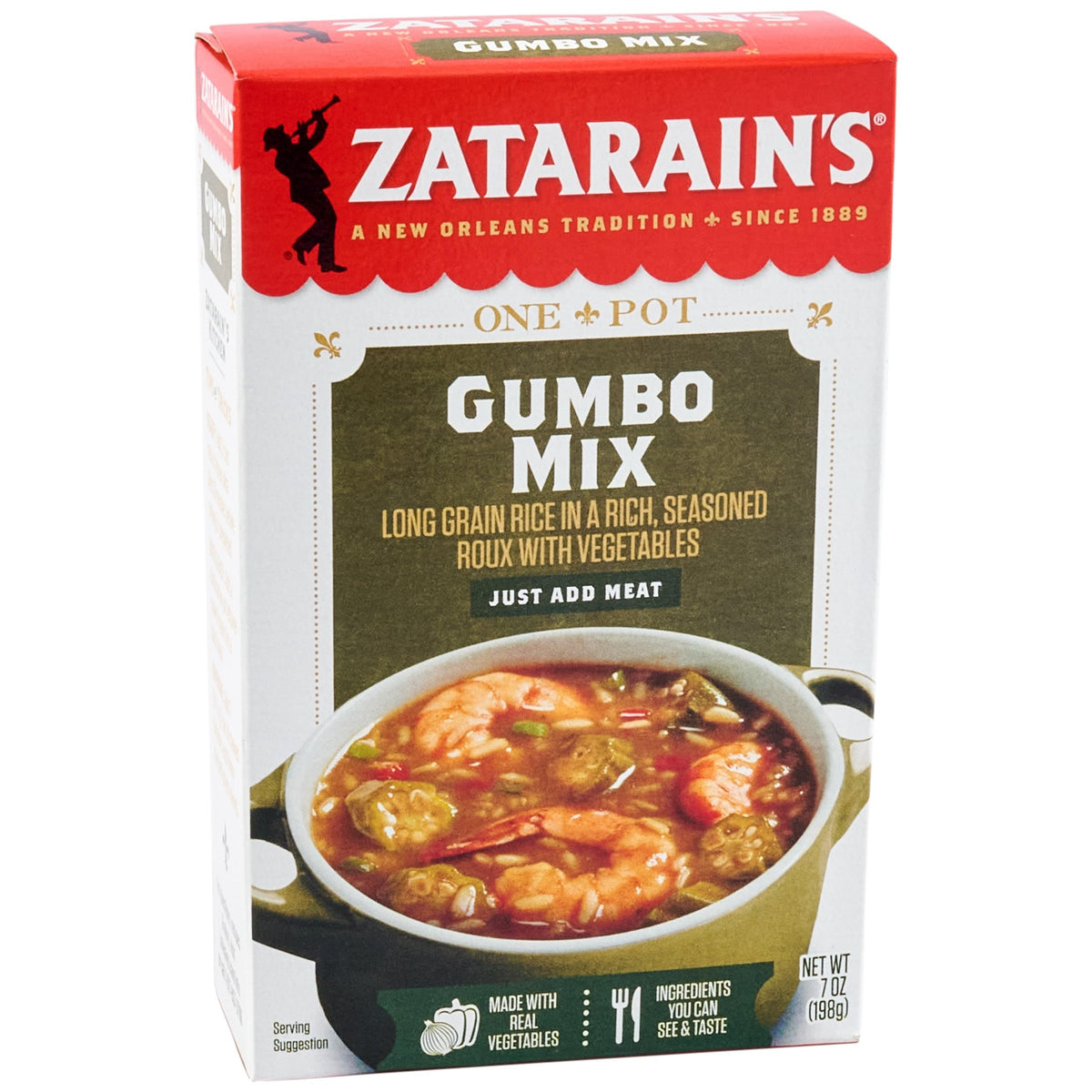 Gumbo Mix by Zatarain's – 7 Ounce (Pack of 8), Pack of 8