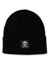 Men's Cuffed Beanie with Tonal Patch by Timberland – Polyester, Black, Model 29T101616