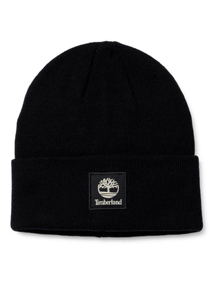 Men's Cuffed Beanie with Tonal Patch by Timberland – Polyester, Black, Model 29T101616