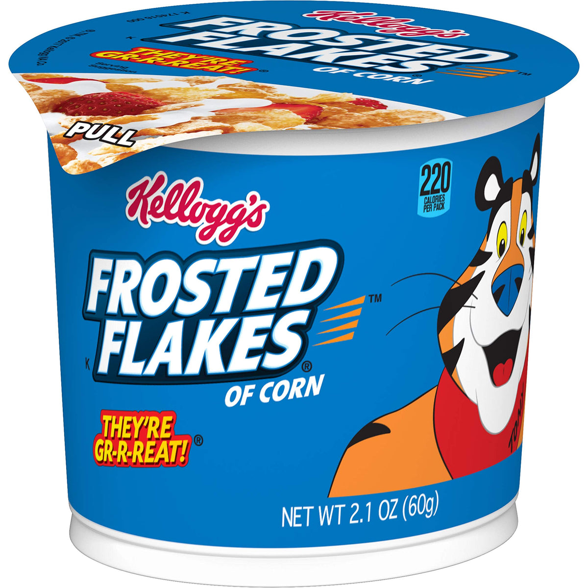 Kellogg's Frosted Flakes corn / 2.1 Ounce (Pack of 12) / 1 Cold Cereal