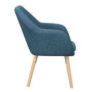 Convenience Concepts Denim Blue Linen / Chair / 25.25"L x 26.75"W x 33.5"H Chairs