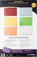 San Jamar CBCWLCTST Cut-N-Carry 6-Board Color-Coding Wall Chart, 11" Width x 17" Height