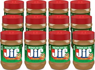 Jif Reduced Fat Creamy Peanut Butter, 16 oz Jar